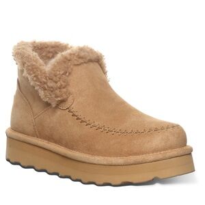 BEARPAW MAEVE PLATFORM LO BOOTS - Iced Coffee